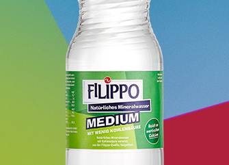 Filippo medium 1,0-Liter-PET-Flasche